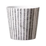 Scheurich 13cm Striped Pot Grey