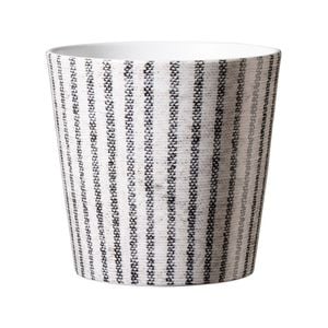 Scheurich 13cm Striped Pot Grey