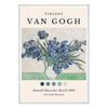 Galrie Van Gogh's Irises in Vase Iconic Post-Impressionist Art Print for Home Decor, White Frame, 70 x 100cm (28 x 40inch)