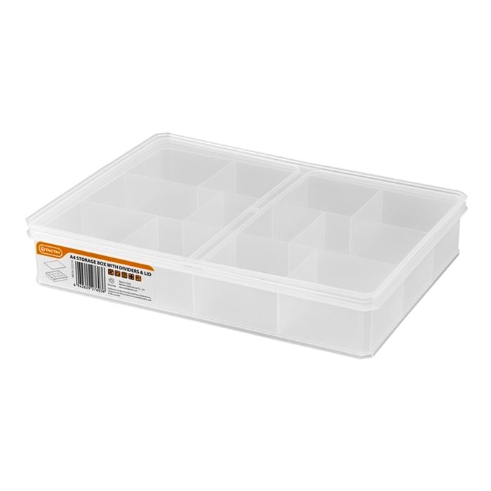 Tactix A4 Large Storage Container with Divider