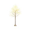 Costway 1.8M Pre-Lit Birch Christmas Tree White Xmas Decoration 96 LEDs