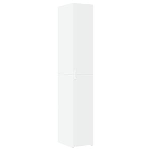 vidaXL Highboard Storage Cabinet Cupboard Tall Buffet White Composite Wood