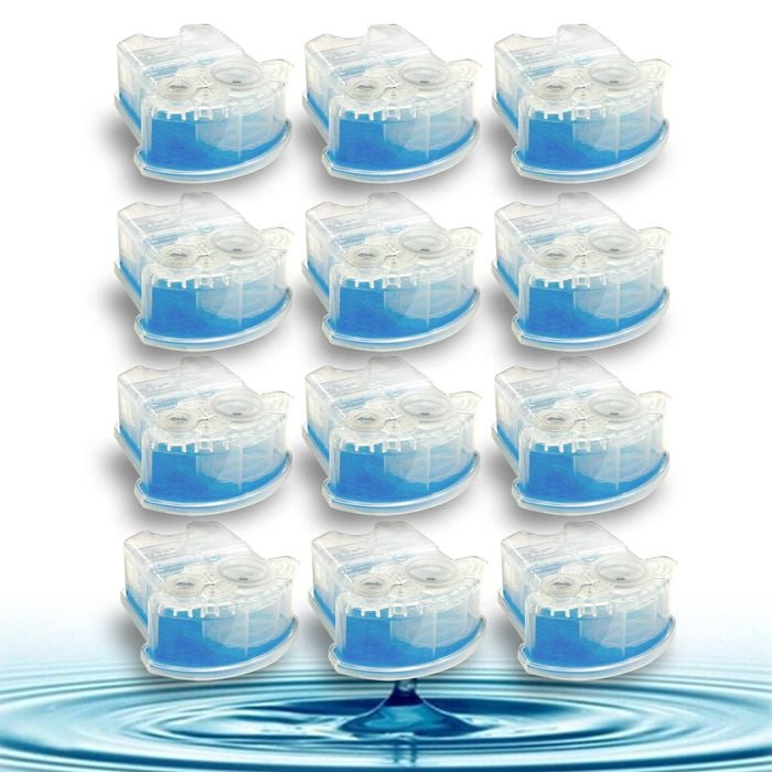Crystal Pure Cartridge Refills for Braun Clean & Renew fit SmartCare Cleaning Centers 12-Pack