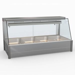 Bonvue Angled Countertop Wet And Dry Bain Marie  - Hot Bain Marie (bm14tc)