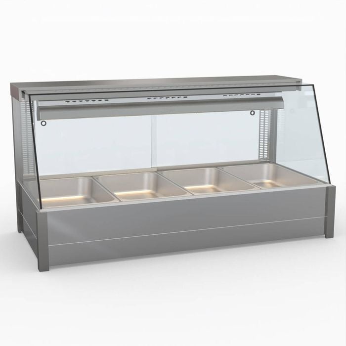 Bonvue Angled Countertop Wet And Dry Bain Marie  - Hot Bain Marie (bm14tc)