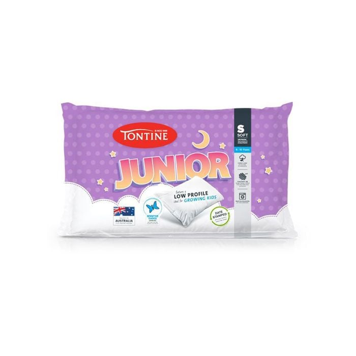 Tontine Junior 6-10yrs Soft Pillow Low Profile