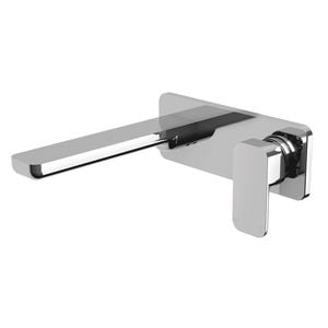 Mondella Chrome Lead Free Overture Wall Basin/Bath Mixer Set