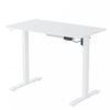 Ufurniture Standing Desk Electric Height Adjustable Whole Piece White Desktop and White Frame 100cm