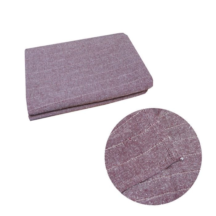 Milan 100% Cotton Texture Throw Rug 130 x 180 cm Burgundy