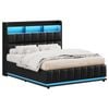 ALFORDSON Bed Frame Double LED Gas Lift Base