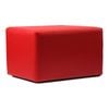Durafurn Ottoman 1200mm x 430mm x 450mm High  - Red Vinyl