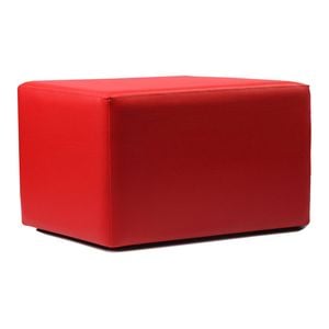 Durafurn Ottoman 1200mm x 430mm x 450mm High  - Red Vinyl