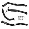 Ignite Exhausts Turbo Back For Nissan D22 Navara 3l 3" No Cat With Hotdog Black Aluminised Steel