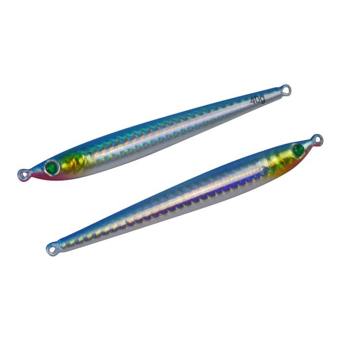 Finesse Pencil Jig, 40gm, Blue Flash, 2 Pack