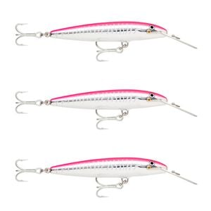 3x Rapala 14cm Countdown Magnum Sinking Trolling Fishing Lures - Hot Pink UV