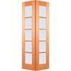 Woodcraft 2040 x 820 x 35mm Internal Bifold Door 5Lite Frosted Safety Glass