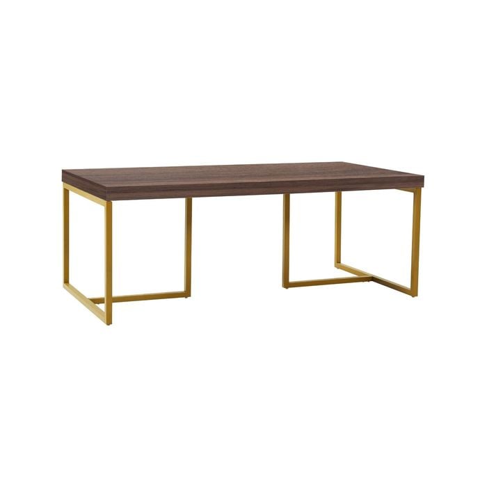 Shaan Walnut and Gold Coffee Table