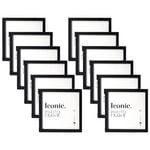 12PK Unigift 30x30cm Iconic MDF Glass Photo Frame - Black