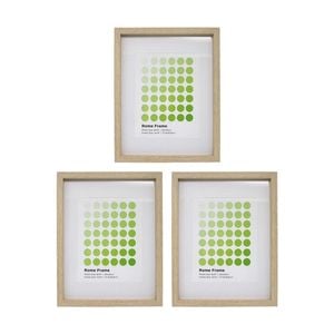 3PK Braz Rome Image Photo Document Display Frame 27.9x35.6cm Beech