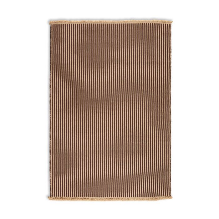 Colorscope seasons ribbed contemporary outdoor rug brown 275x365cm