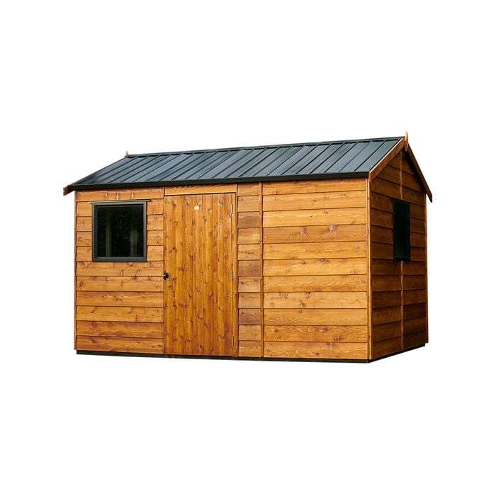 Cedar Shed 3.6 x 2.49m Bentley Steel Roof