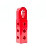 4wd Recovery Soft Shackle Hitch (sk+ Pro) With Teardrop Shaped Eyelet - Red