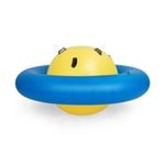 Costway Kids Inflatable Dome Bouncer Rocker with 6 Handles Yellow