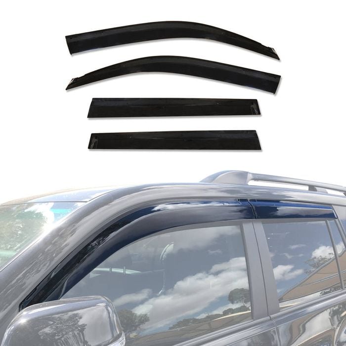 AUSGO Injection Weather Shields for Toyota LandCruiser Prado 150 Series 2009-2024 Weathershields Window Visors Wind Deflector