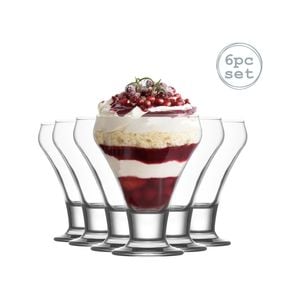 LAV Frosty Glass Ice Cream Dessert Bowl - 305ml - Pack of 6 Serving Bowls Ice Cream Cups