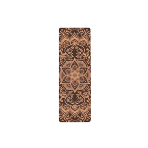 Zenvibes Extra Wide & Large Comfort Cork Yoga Mat 5mm - Blossom Harmony