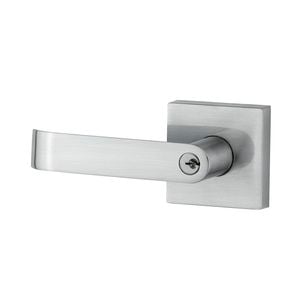 Sylvan Satin Chrome Plate Newton Entrance Lever Set