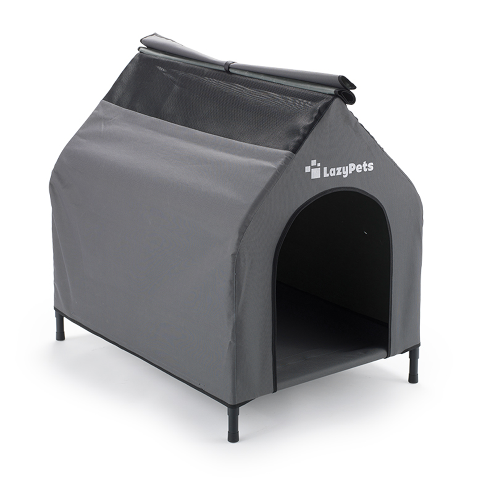 LazyPets 65 x 65 x 90cm Large Soft Dog Kennel Bunnings Australia