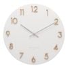 One Six Eight London  Katelyn White 60cm Metal Wall Clock