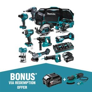 Makita XGT 40V 10 Piece Combo 4.0Ah Kit