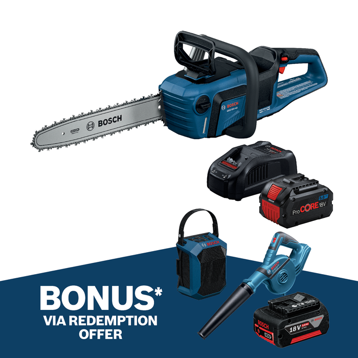 Bosch 18V Professional 40cm Brushless Chainsaw w/ OptiCut 8.0Ah Kit