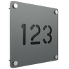 ProtectorAl 280 x 280mm Light Charcoal ACM Cut Through Custom House Sign