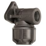 Philmac 25mm x 1/2" Poly x FI BSP Metric Pipe Wall Plate Elbow