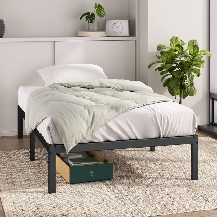 Zinus Elias King Single Metal Bed Frame Base Metal Slats