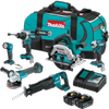 Makita LXT 18V Brushless 2x5.0Ah 6 Piece Combo Kit