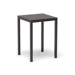 Halki Outdoor High Bar Table - Square 77 x 77cm - Matt Charcoal