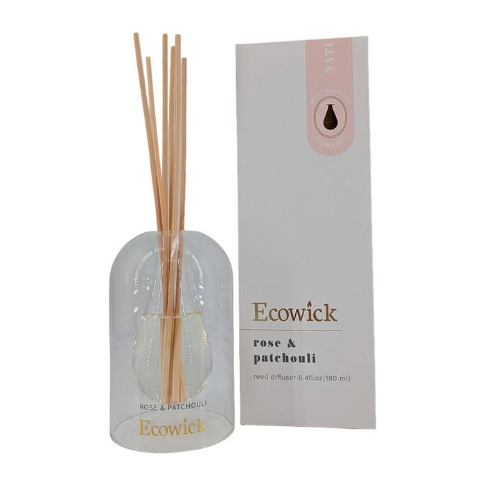 Diffuser Clear Lantern Bottle 180ml Rose Patchouli