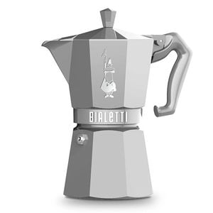 Bialetti Moka Exclusive - 6 Cup  Silver