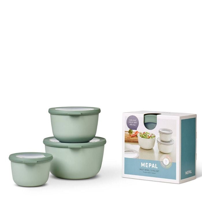 Mepal Cirqula Round 3 Piece Large Set - Sage