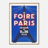 Galrie Vintage La Foire de Paris Poster - Iconic French Event Art Print, Wood Frame, A3 30 x 42cm (12 x 16inch)