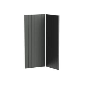 Kaboodle Grey Fig V-Groove Corner Base Cabinet Doors - 2 Pack