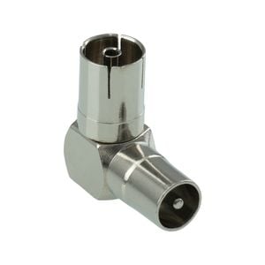 Antsig Adaptor 75 OHM Plug to 75 OHM Socket Right Angle