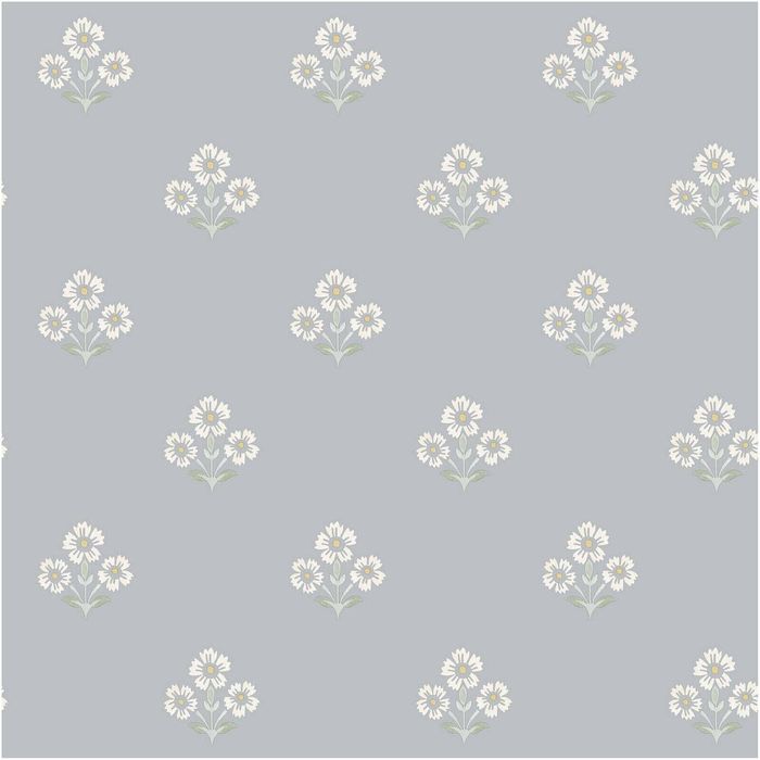 Mini Flowers Blue, Wallpaper 10.05m x 53cm Wallpaper Boutique