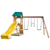 Lifespan Kids Birmingham Swing Set Cubby Play Centre With 2.2m Yellow Slide