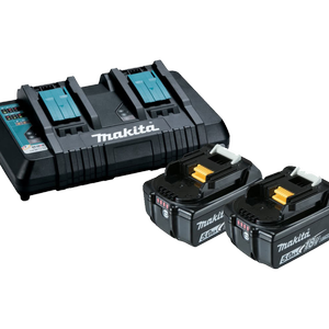 Makita Dual Port Rapid Charger With 2 x 5.0Ah Batteries