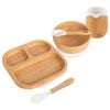 Tiny Dining 5pc Bamboo Segmented Baby Weaning Set